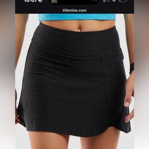 Title Nine black Flora Skort
